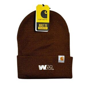 Carhartt WM Brown Beanie – Embroidered Logo – Warm Knit Hat – New with Tags